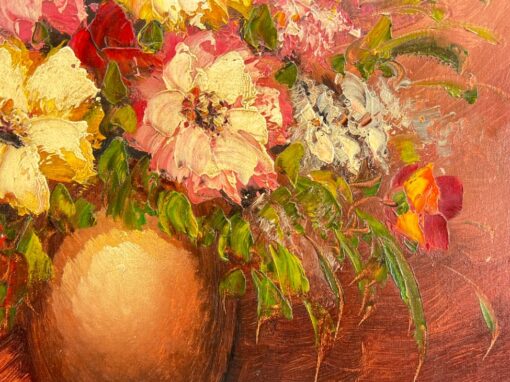 Natiurmortas ant drobės “Gėlių puokštė” 2×50,5×60,5 cm