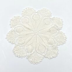Apvali rankų darbo stalo servetėlė 29x29x0,1 cm