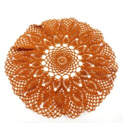 Apvali nerta rankų darbo stalo servetėlė 29,5×29,5×0,1 cm