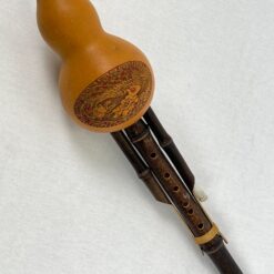 Kiniška bambukinė fleita odiniame dėkle 13x52x13 cm