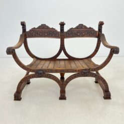 Tik dekoracijai skirtas senovinis ąžuolinis suolas 63x118x88,5 cm, 38 cm