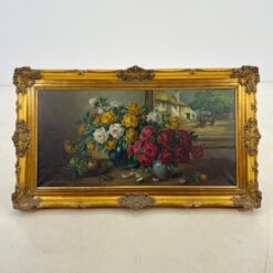 M. Gorers. Ant drobės aliejiniais dažais tapytas natiurmortas 9x144x85 cm