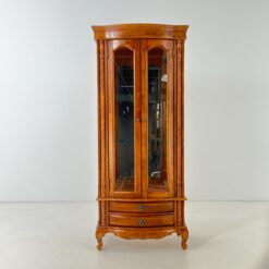 Mango medienos vitrina su dvejais stalčiais 45x78x181,5 cm