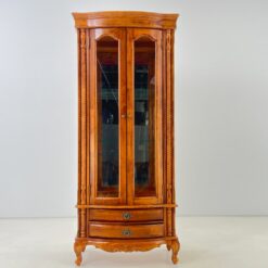 Mango medienos vitrina su dvejais stalčiais 45x78x181,5 cm