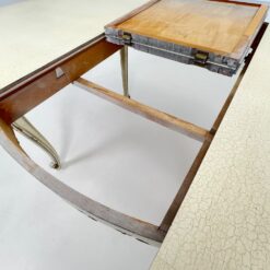 Provanso stiliaus, medinis išskleidžiamas stalas 115×150(+50)x76,5 cm