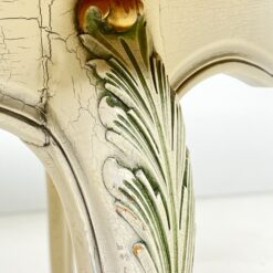 Provanso stiliaus, medinis išskleidžiamas stalas 115×150(+50)x76,5 cm