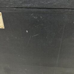 Senovinė juodos spalvos skrynia su atidaromu priekiu 51(+52,5)x82x59,5 cm