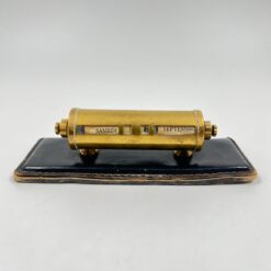 Senovinis žalvarinis stalo kalendorius(neveikia)6.5x17.5x4.5 cm