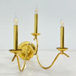 Žalvarinis sieninis šviestuvas 62.5x49x47.5 cm