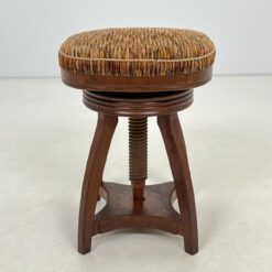 Reguliuojamojo dydžio ažuolinė pianino kėdutė 44x44x58 cm