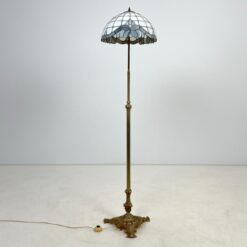Tiffany stiliaus, metalinio koto pastatomas toršeras 42x42x167 cm