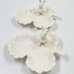 Porcelianinė dekoratyvinė lėkštė su kiškiu “Royal” 19x21x8 cm