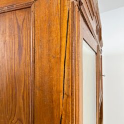 Ąžuolinė spinta su veidrodžiu ir stalčiais 61x168x209,5 cm