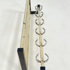 Vintažinė, dažyto metalo sieninė kabykla 28,5x86x16 cm