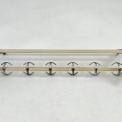 Vintažinė, dažyto metalo sieninė kabykla 28,5x86x16 cm