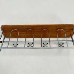 Vintažinio stiliaus, metalinė kabykla su medine dalimi 27×82,5×31,5 cm