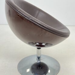 Vintažinis apvalus sukamas fotelis 65x71x77 cm, 46 cm