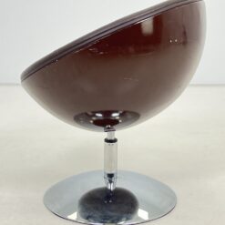 Vintažinis apvalus sukamas fotelis 65x71x77 cm, 46 cm