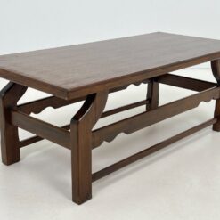 Ąžuolinis stačiakampio formos staliukas 57x122x45 cm