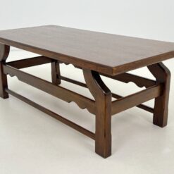 Ąžuolinis stačiakampio formos staliukas 57x122x45 cm