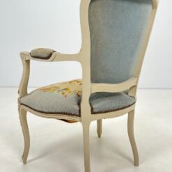 Provanso stiliaus krėslas su nertu gobelenu 50x60x89 cm, 44 cm