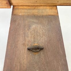 Senovinis raudonmedžio stalas 103×130(+300cm)x75 cm