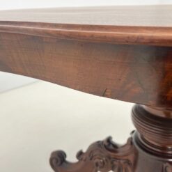 Senovinis raudonmedžio stalas 103×130(+300cm)x75 cm