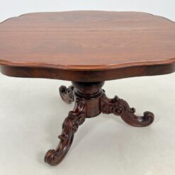 Senovinis raudonmedžio stalas 103×130(+300cm)x75 cm