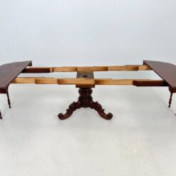 Senovinis raudonmedžio stalas 103×130(+300cm)x75 cm