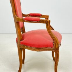 Rokoko stiliaus riešutmedžio krėsliukas 60x58x90 cm, 46 cm