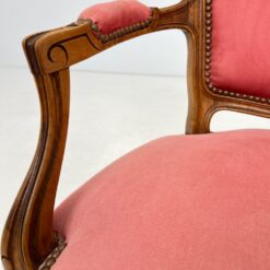 Rokoko stiliaus riešutmedžio krėsliukas 60x58x90 cm, 46 cm