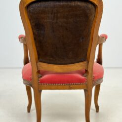 Rokoko stiliaus riešutmedžio krėsliukas 60x58x90 cm, 46 cm