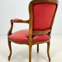 Rokoko stiliaus riešutmedžio krėsliukas 60x58x90 cm, 46 cm