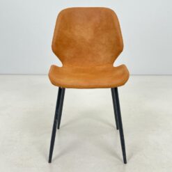 Moderni kėdė su eko oda ir metalinėmis kojomis 58x45x83 cm, 48 cm