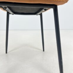 Moderni kėdė su eko oda ir metalinėmis kojomis 58x45x83 cm, 48 cm