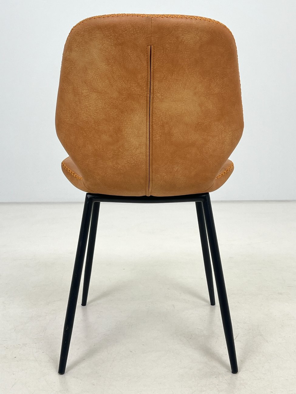 DL0165-kedes-7 Moderni kėdė su eko oda ir metalinėmis kojomis 58x45x83 cm, 48 cm