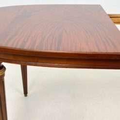 Raudonmedžio stalas puoštas žalvariu 97×178(+85)x77 cm