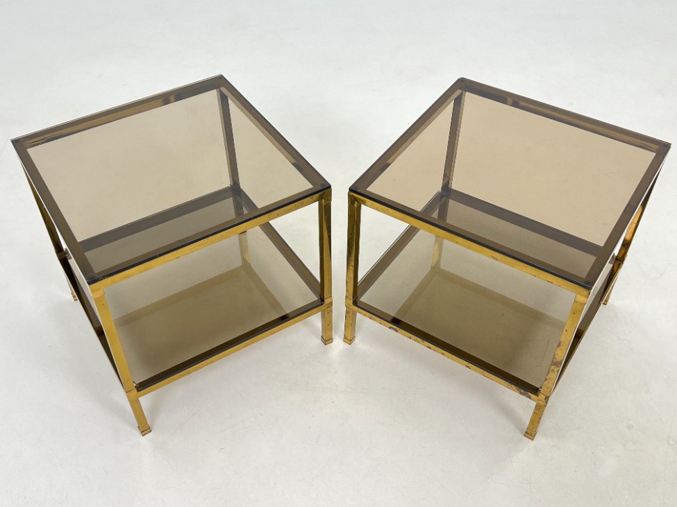 DL0190-stalai-7 Tamsinto stiklo staliukas 50x50x50 cm