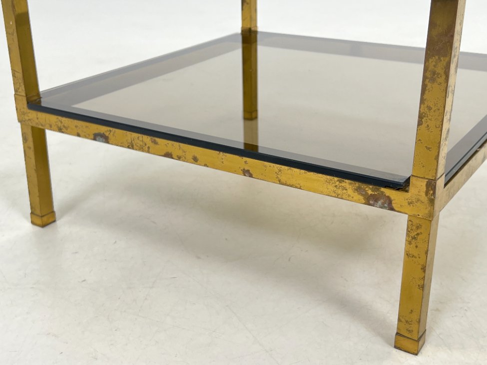 DL0190-stalai-8 Tamsinto stiklo staliukas 50x50x50 cm