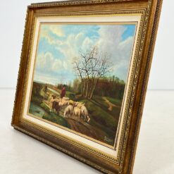 Aliejiniais dažais ant drobės tapytas paveikslas “Avys” 9x92x72 cm