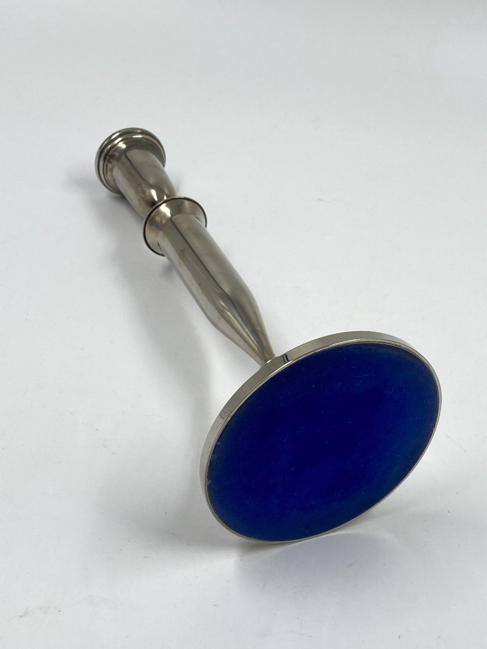 DL0236-zvakides-6 Sidabruota žvakidė 11,5×11,5×29 cm