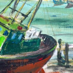 Ant drobės tapytas paveikslas “Laivas” 7x73x63 cm