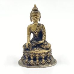 Žalvarinė statulėlė "Buda" 6x7x11 cm