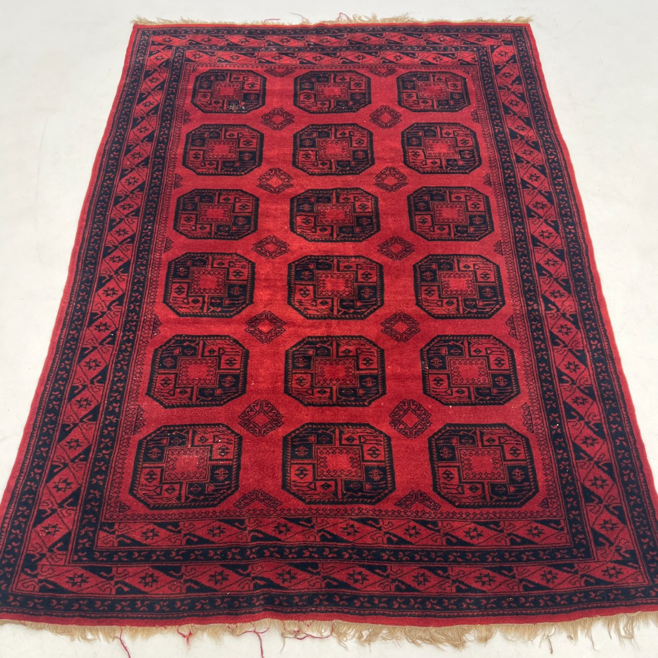 DL0294-kilimai-0 Vilnonis “Afgan”rankų darbo kilimas 297x202x1 cm