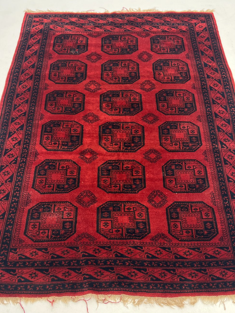 DL0294-kilimai-1 Vilnonis “Afgan”rankų darbo kilimas 297x202x1 cm