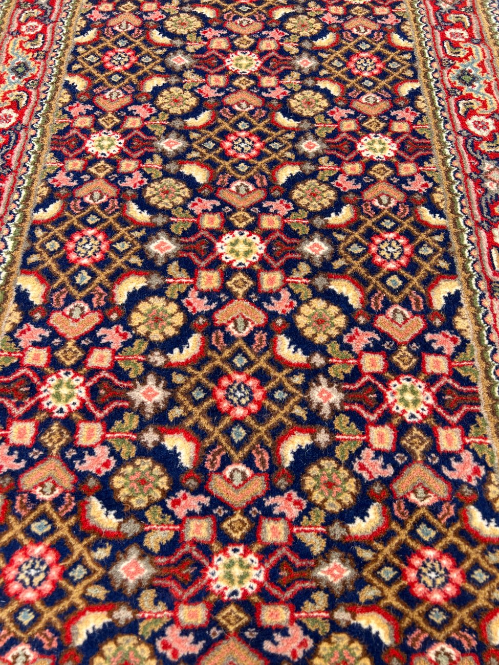 DL0298-kilimai-9 Ilgas rankų darbo vilnonis “Bidjar” kiliminis takas 310x76x1.4 cm