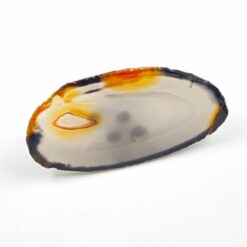 Metalinė dramblio statula ant stiklinio padėklo 4×7,5×3 cm