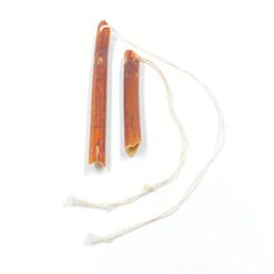 Mediniai skudučiai 2 vnt. Komplektas 2x2x21,5 cm, 2x2x14,5 cm