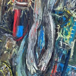 Vidas Pinkevičius. Paveikslas “Nuėmimas nuo kryžiaus” 1991 m. 6x36x64,5 cm