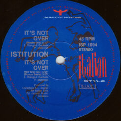 Istitution - 1991 - It's Not Over [Maxi]
